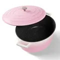 Produktbild: STONELINE®  XL Gourmet Bräter 32x25 cm Rosa Induktion Antihaft Topf IIWahl 22463