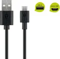 Produktbild: Goobay 46800 Micro USB Lade- und Synchronisationskabel, 1 m, Schwarz - für Andro