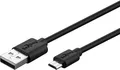 Produktbild: Micro USB Kabel zum Aufladen und Synchronisieren schwarz 1m 46800