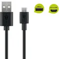 Produktbild: Micro USB Lade und Synchronisationskabel 1 m Schwarz Micro USB Stecker auf USB A