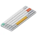 Produktbild: nuphy Air60 V2 Tragbar Mechanische kabellose Mini-Tastatur mit Beleuchtung,Unterstützung QMK/VIA Kompatibel mit Windows/Mac OS/Linux für Bluetooth 5.1/2.4GHz/(USB-C)-White Gateron Wisteria Switch