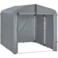 Produktbild: SoBuy Fahrradgarage für 2-4 Fahrräder Geräteschuppen mit UV-Schutz 159x165x219cm Grau KLS11-L-DG
