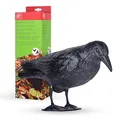 Produktbild: SWISSINNO Taubenabwehr Raven – Vogelabwehr zur Vertreibung von Vögeln – Kunststoff-Tauben- und Vogelabwehr, Vogelbekämpfung – Balkon- und Gartenschutz