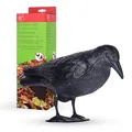 Produktbild: Taubenabwehr Raven – Vogelabwehr zur Vertreibung von Vögeln – KunststoffTaube...
