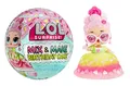 Produktbild: L.O.L. Surprise! Mix & Make Birthday Cake Tots - Mit Sammlerpuppe, DIY-Tortenkleid, Torten „Backen“ und Dekorieren, Zutaten und Glitzer-Streuseln - Tortenkleid-Puppe - Ideal für Mädchen ab 3 Jahren