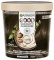 Produktbild: Garnier GOOD Dauerhafte Haarfarbe 4.0 Kakao Braun – Coloration ohne Ammoniak, bis zu 100% Grauabdeckung, 1 Stk.