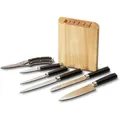 Produktbild: Echtwerk EW-MB-0385 Damastmesser Set Koch- Brot- Schälmesser Schere 7 Teile NEU