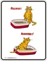 Produktbild: Metallschild falsch richtig pinkeln - Fun-Schilder - Blechschild