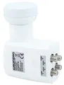 Produktbild: [Test SEHR GUT *] GSS Quattro LNB Weiss für Multischalter, Multiswitch geeignet - mit LTE Filter - Sat, Satelliten, Full HD, HDTV, UHD 4K, 0.1dB, LMB, Wetterschutz, extrem kälte- & hitzebeständig