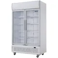 Produktbild: Polar G-Serie Zweitürige Displaykühlung mit Leuchtkasten 950L Schwingtüren