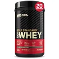Produktbild: Optimum Nutrition Gold Standard 100% Whey, Proteinpulver, Geschmack Double Rich Chocolate, 620g, 20 Portionen