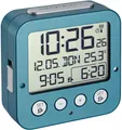 Produktbild: TFA Dostmann BINGO Funk-Wecker 2 Weckzeiten Innentemperatur Türkis 81x33x81mm