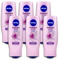 Produktbild: 6 er Pack NIVEA Haarmilch Natürlicher Glanz Spülung mit Mandelmilch 6 x 200 ml
