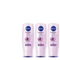 Produktbild: 3x200ml Nivea Hairmilk Shine Glanz Spülung | Magnolien-Extrakt & Mandel-Öl