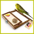 Produktbild: Sitzbrett, Anflugstange, Sitzstange Futternapf Sandbad Vögel Käfigzubehör