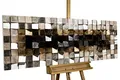 Produktbild: KunstLoft Holzbild 'Lustrous Pixel' 143x55x8,5cm handgefertigt Wandbild