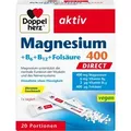Produktbild: Magnesium 400 + B-Vitamine direct (20 Portionsbeutel)