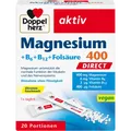 Produktbild: Magnesium 400 + B-Vitamine direct (20 Portionsbeutel)