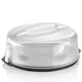 Produktbild: Grizzly runde Kuchen-Transportbox mit Klick-Verschluss, Tortenhaube mit Stückeinteilungshilfe, Torten-Transportbox mit Tragegriff