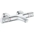Produktbild: GROHE Badewannenarmatur Precision Feel, 34788000, aus Metall, mit Thermostat, zur Aufputz-Montage, verchromt