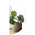 Produktbild: Tulup LED-Lichtspiegel Wandspiegel Halbrund Badspiegel Rund Spiegel Kaltweiß LED-Beleuchtung (Kaltweiß 6500K) 50 cm x 100 cm