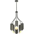Produktbild: Kronleuchter Hängelampe Deckenleuchte Stahl D 52 Cm 6 Flammig Esszimmerlampe