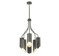 Produktbild: Elstead LIGHTING Kronleuchter, Leuchtmittel nicht inklusive, Kronleuchter Hängelampe Deckenleuchte Stahl D 52 cm 6 Flammig