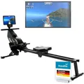 Produktbild: Skandika Rudergerät für Zuhause Venn P5-M | Rudermaschine mit Magnetwiderstand, Lange Laufschiene, 16 Stufen, Bluetooth, Kinomap App kompatibel, bis 135 kg | Rudermaschine für Zuhause, Fitness, Sport