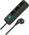 Produktbild: Brennenstuhl Steckdosenleiste 3-fach 1,5m Kabel black Mehrfachsteckdose Schalter