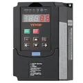 Produktbild: VEVOR Frequenzumrichter VFD 2 PS, 1,5 kW, 7,5 A, 1- oder 3-phasiger 220-V-Eingang auf 3-phasigen 220-V-Ausgang, 40-60-Hz-Eingang, 0-400-Hz-Ausgang