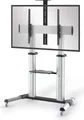 Produktbild: conecto LM-FS03G Professional TV-Ständer Standfuß für Flachbildschirm LCD LED Plasma höhenverstellbar 55-100 Zoll (152-254 cm, bis 100 kg Tragkraft) max. VESA 1000x600mm, Aluminium, silbergrau/schwarz