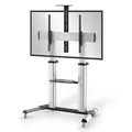 Produktbild: conecto TV Ständer Standfuß rollbar 55-100 Zoll für viele Fernseher/Monitore I Mit Rollen höhenverstellbar/schwenkbar I Modell LM-FS03G