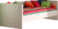 Produktbild: Einzelbett VIPACK, weiß, B:96cm H:77cm L:210cm, Betten, Einzelbett, mit gradliniger Optik und Liegefläche 90x200 cm, Weiß lackiert