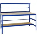Produktbild: PROREGAL Packtisch Tiger HxBxT 150 x 180 x 75 cm Tragkraft 300 kg Blau