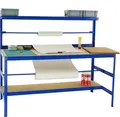 Produktbild: Packtisch Tiger | Tragkraft 300 kg | HxBxT 150x180x75 cm | Blau