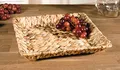Produktbild: Schale in quadratischer Form, aus Wasserhyazinthe geflochten, 31x31 cm, Dekoschale, Obstschale