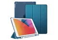 Produktbild: Fintie Tablet-Hülle für iPad 9. Gen 2021/8. Gen 2020/7. Gen 2019 10.2 Zoll mit Stifthalter, ultradünne leichte Case mit transparenter Rückseite & Auto Schlaf/Wach
