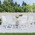 Produktbild: Gartenstuhl-Kissen 6 Stk. Creme 40x40x3 cm Oxford-Gewebe