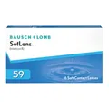 Produktbild: Bausch + Lomb SofLens 59 Monatslinsen, sphärische Kontaktlinsen, weich, 6 Stück, BC 8.6 mm / DIA 14.2 / -4.50 Dioptrien