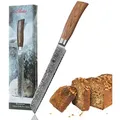 Produktbild: Wakoli EDIB Pro Damast Brotmesser I 20cm Klinge I Pakkaholzgriff