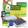 Produktbild: MANN-FILTER INSPEKTIONSPAKET FÜR OPEL INSIGNIA B Z18 1.5 140 / 165 PS BJ AB 2017