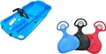 Produktbild: KHW | Snow Fox Lenkschlitten Set | Germany | inkl. Po-Rutscher | farblich Sortiert | Iceblue