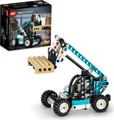 Produktbild: LEGO 42133 Technic 2-in-1 Teleskoplader Gabelstapler und Abschleppwagen Spielzeug, Baufahrzeug für Jungen und Mädchen ab 7 Jahren