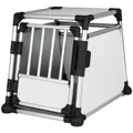 Produktbild: TRIXIE Transportbox, M, 53x61x74 cm, hellgrau/silber - silberfarben