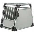 Produktbild: TRIXIE Tiertransportbox Transportbox, Aluminium - hellgrau/silber - 53 × 61 × 74 cm grau|silberfarben 53 × 61 × 74 cm