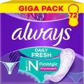 Produktbild: Always Daily Fresh Normal Flexistyle Slipeinlagen 72 Stück, Mit Frischduft