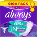 Produktbild: Always Daily Fresh Slipeinlagen Normal Flexistyle Frischduft flexibel 72 Stück