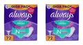 Produktbild: always Daily Fresh Normal Flexisryle Fresh Scent Slipeinlagen , 2x72er EA769874