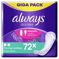 Produktbild: Always Dailies Slipeinlagen Flexistyle Fresh Normal Giga Pack 72Stück