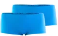 Produktbild: Yenita 2er oder 6er Pack Damen Seamless Microfaser Pantys, Hipster, Shorts, Hot Pants, Slips, Turquoise, Large / X-Large